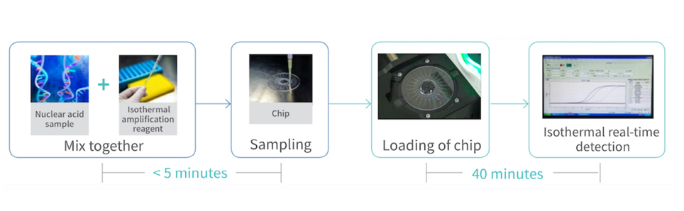 Specification of CapitalBiotech® Isothermal Nucleic Acid Amplification Microfluidic Chip Analyzer RTisochip™-W